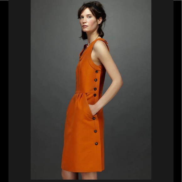 Marni Dresses & Skirts - MARNI Sleeveless Orange Dress with Side Buttons